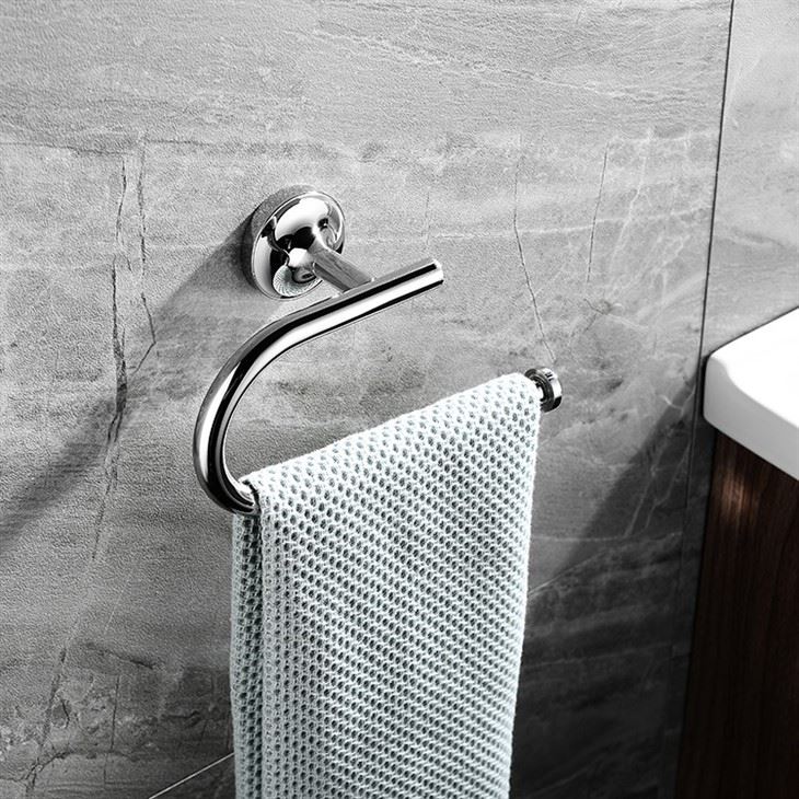 chrome or stainless steel bathroom accessories