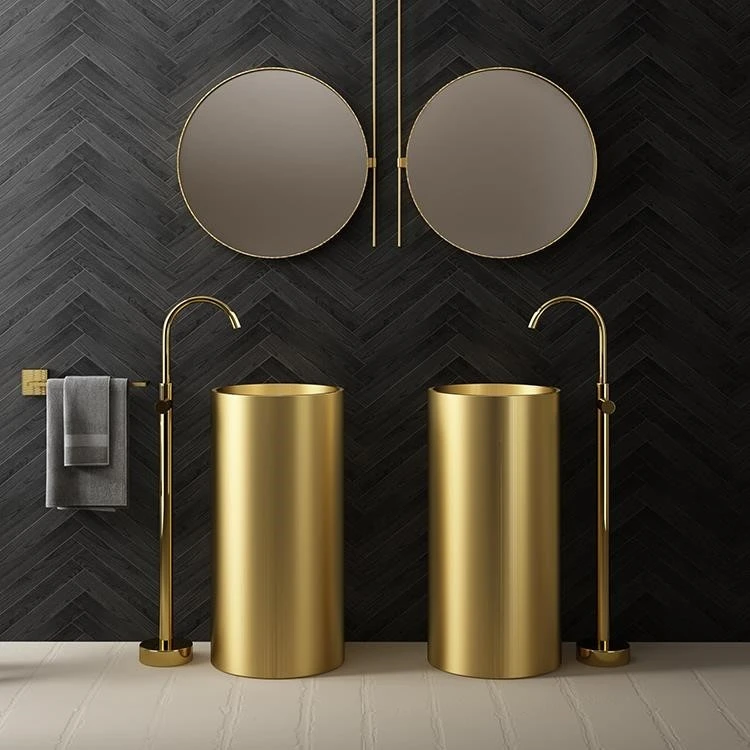 double pedestal sink bathroom