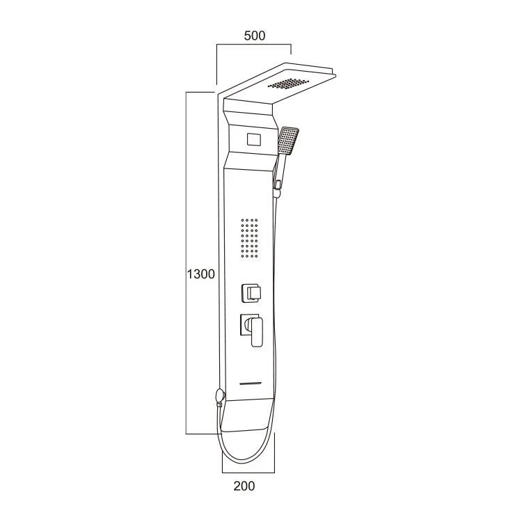 Matte Black Shower Column Panel suppliers