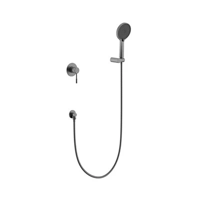 Gunmetal pelēks slēptās dušas komplekts